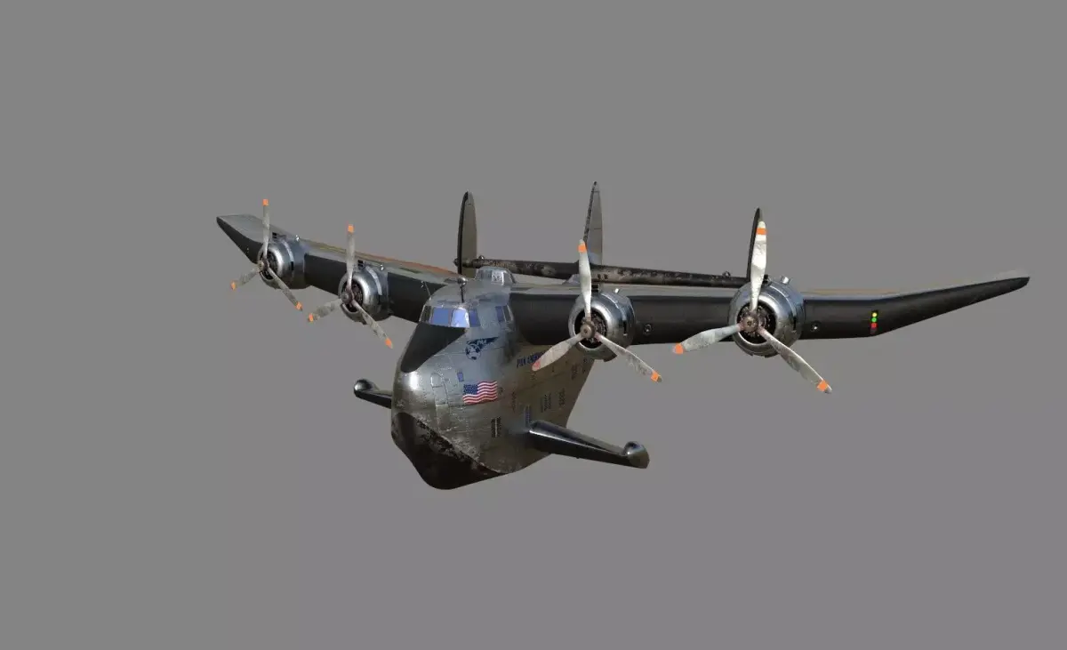 Boeing 314 - Clipper Toon Style 3D model