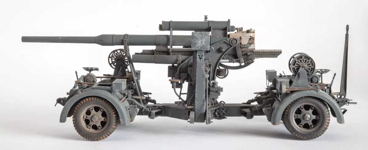 Flak 36 German anti-aircraft platform 3D print model