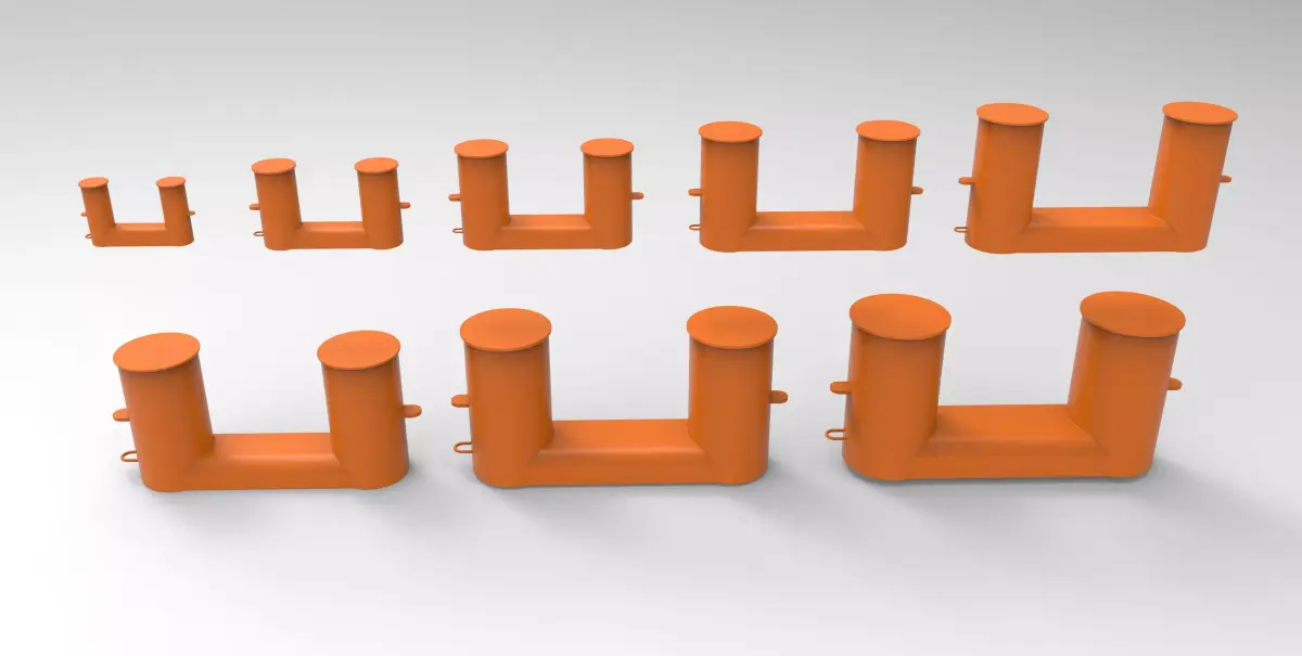 DOUBLE BOLLARD 3D model