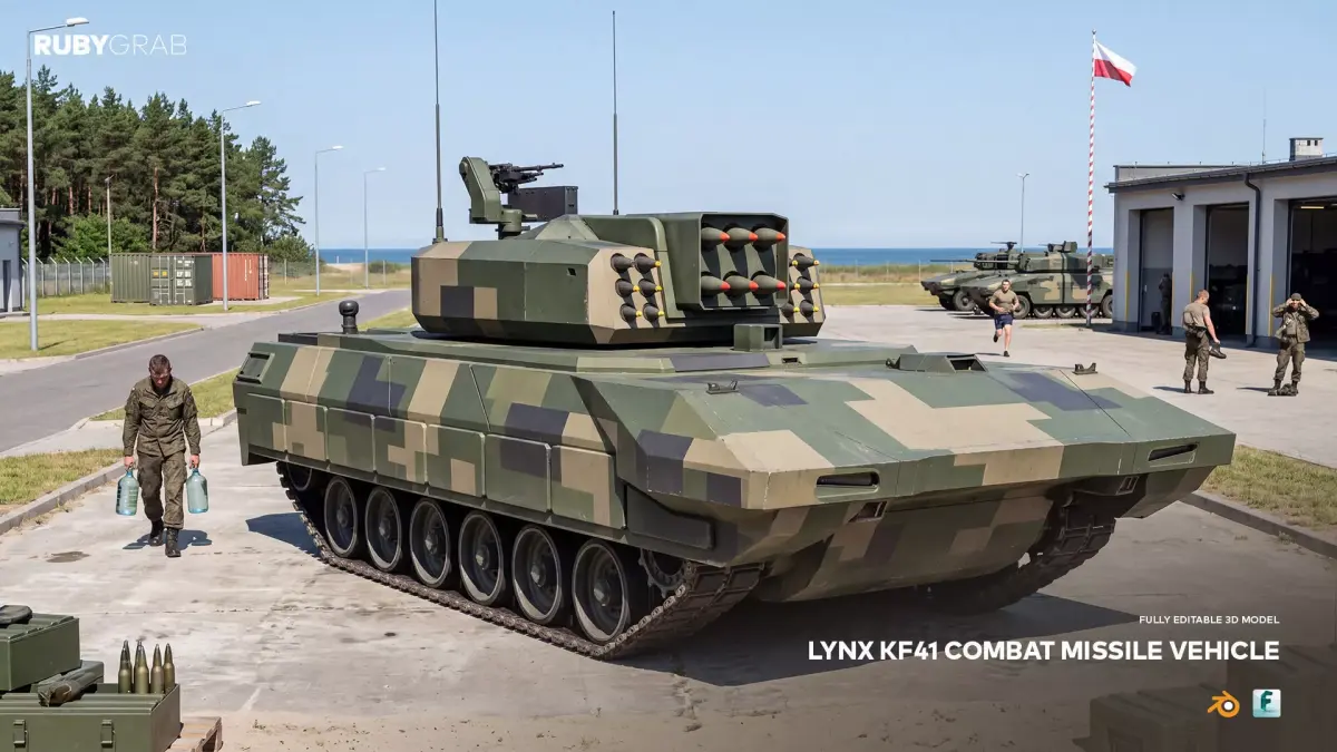 Lynx KF41 Combat Missile Platform 3D model