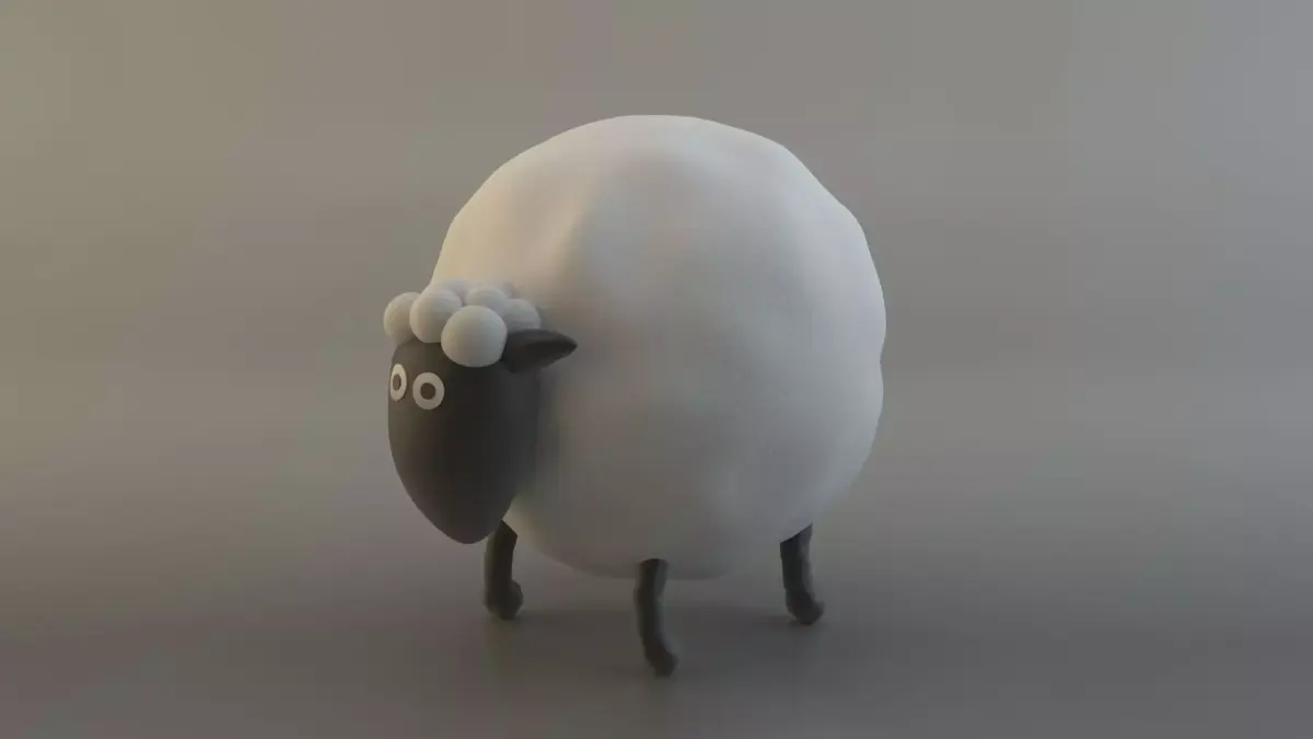 Cartoon Sheep 3D model