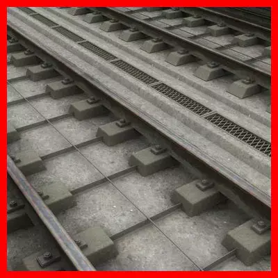 Railway Track 3D model order