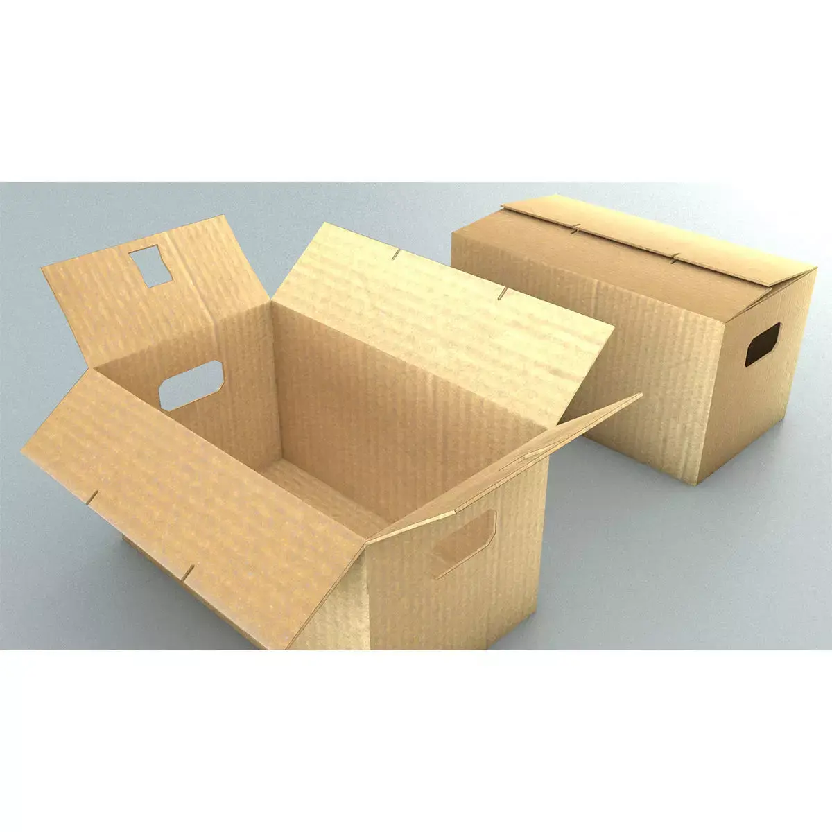 laos Cardboard Boxes 3D model
