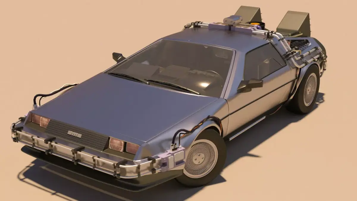 Delorean Back to the Future Part 1 3D model
