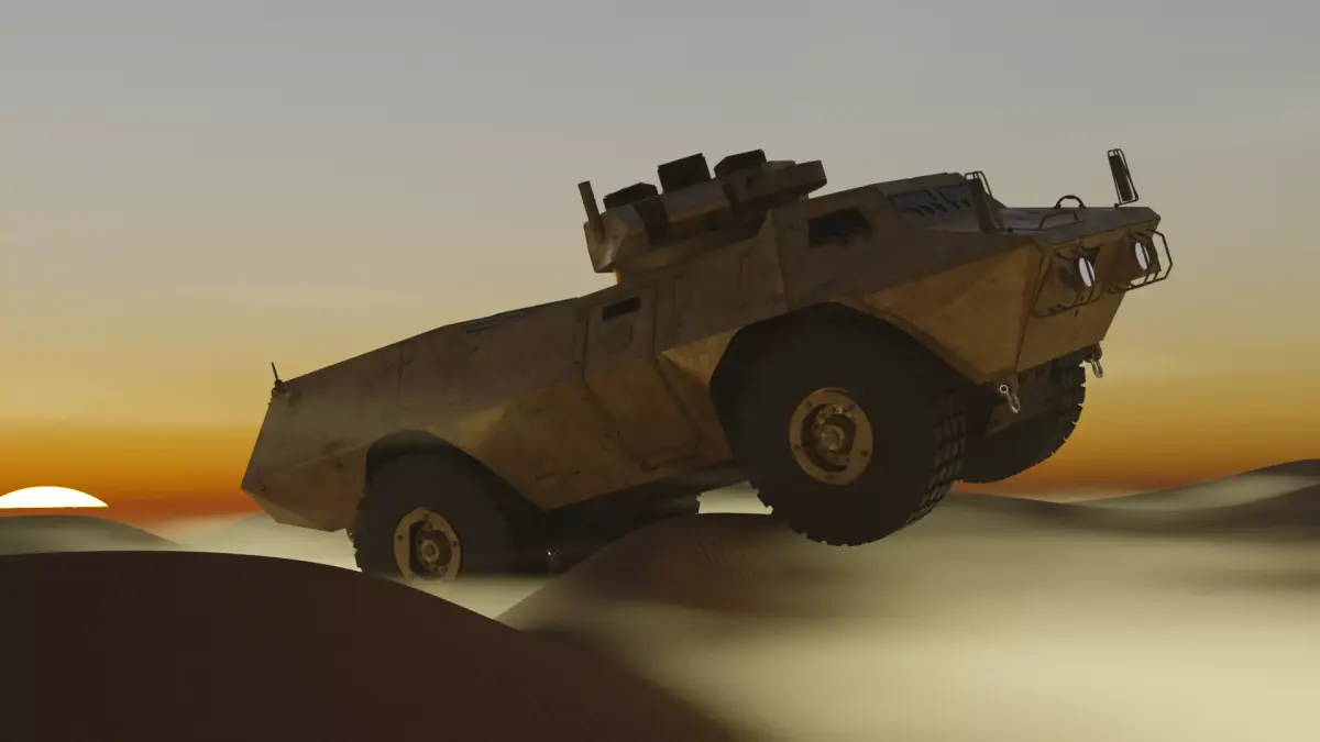 M117 Guardian Armored Security Vehicle Low-poly 3D model