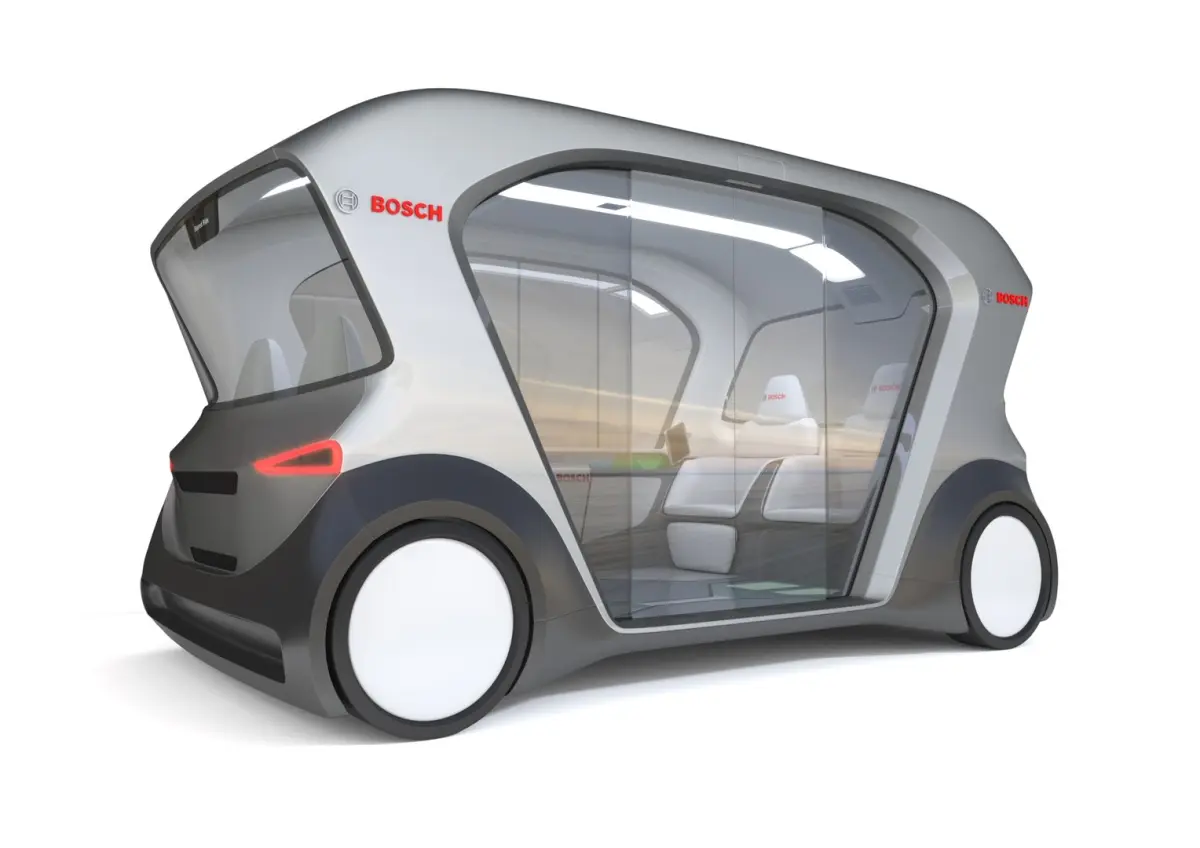 Electric Bosch IoT Shuttle with Interior 3D model purchase