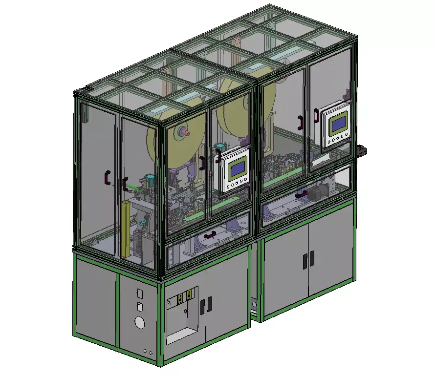 Auto linker bending and cutting machine 3D model