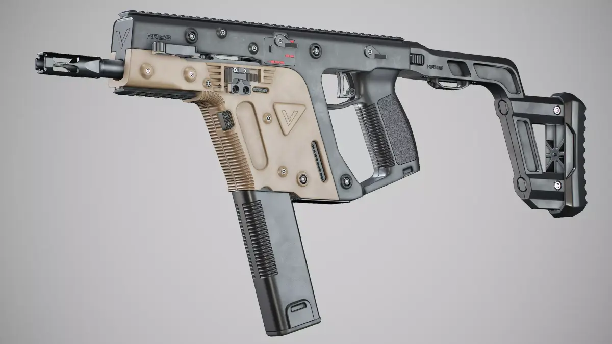 Kriss Vector Low-poly 3D model 3