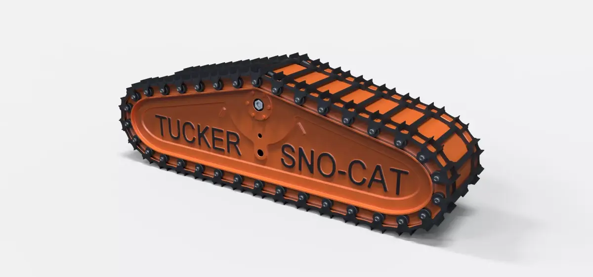 Steel track from Tucker SnoCat 3D model