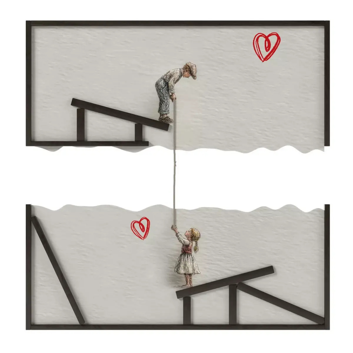 Illustrated wall art frame - Part 7 3D model