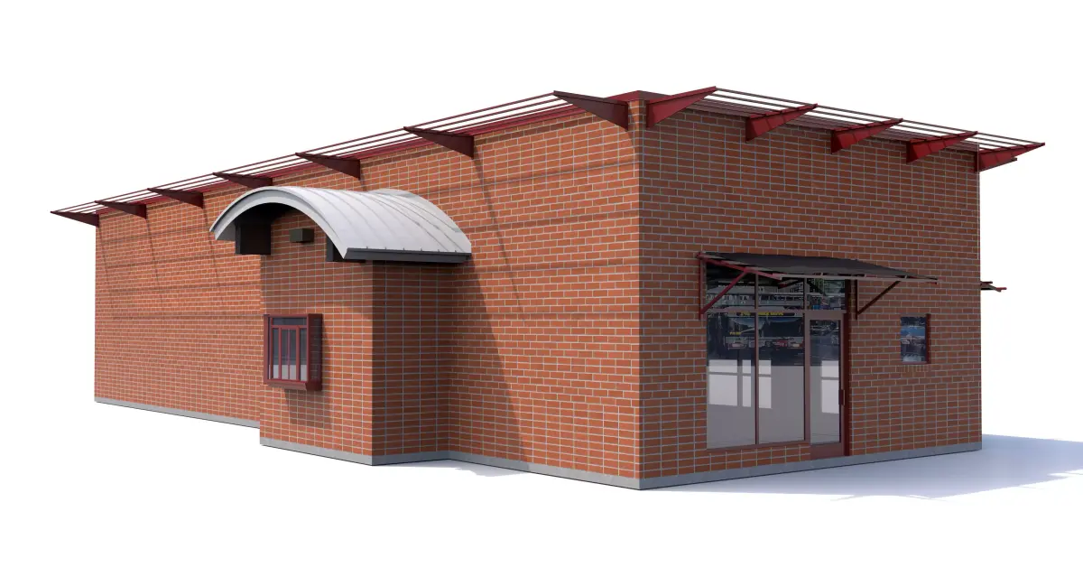 Fast Food Restaurant-01 3D model