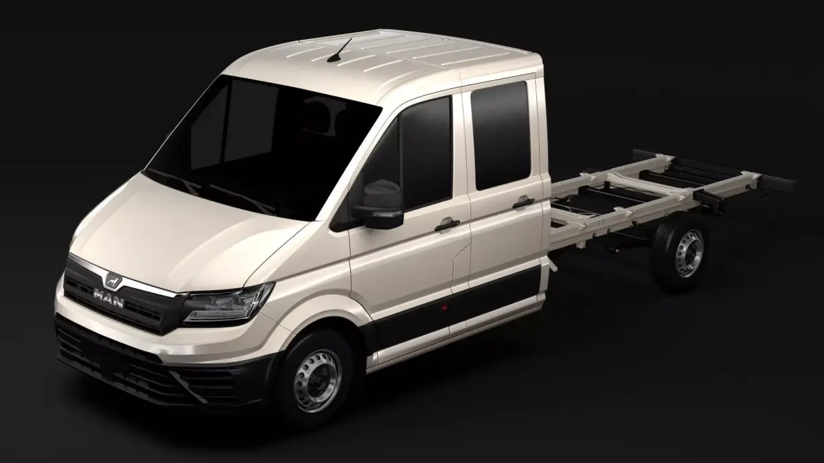 MAN TGE Chassi DoubleCab L3 2017 3D model