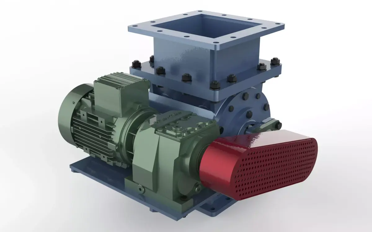 Rotary valve Low-poly 3D model