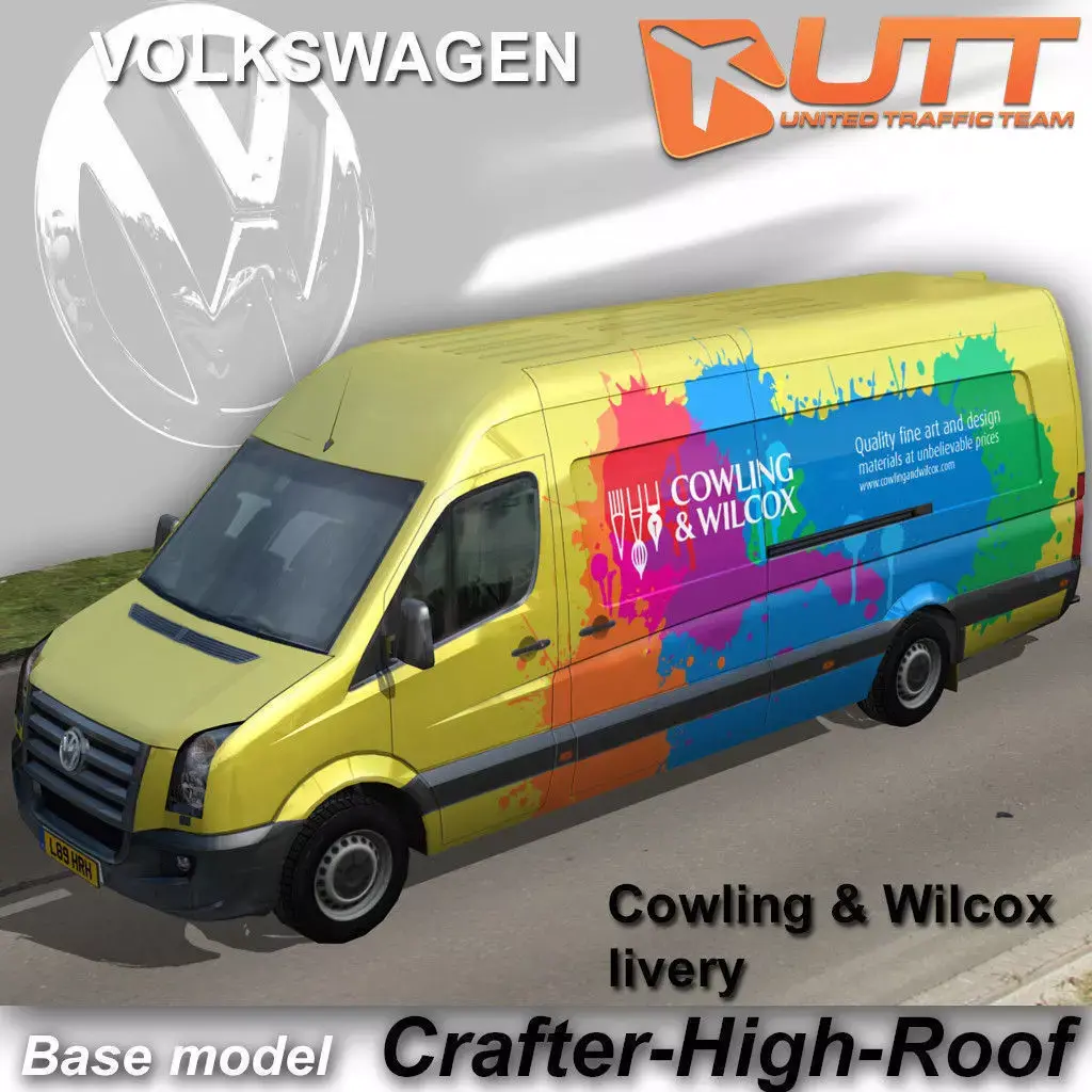 Volkswagen Crafter Cowling Wilcox Low-poly 3D model