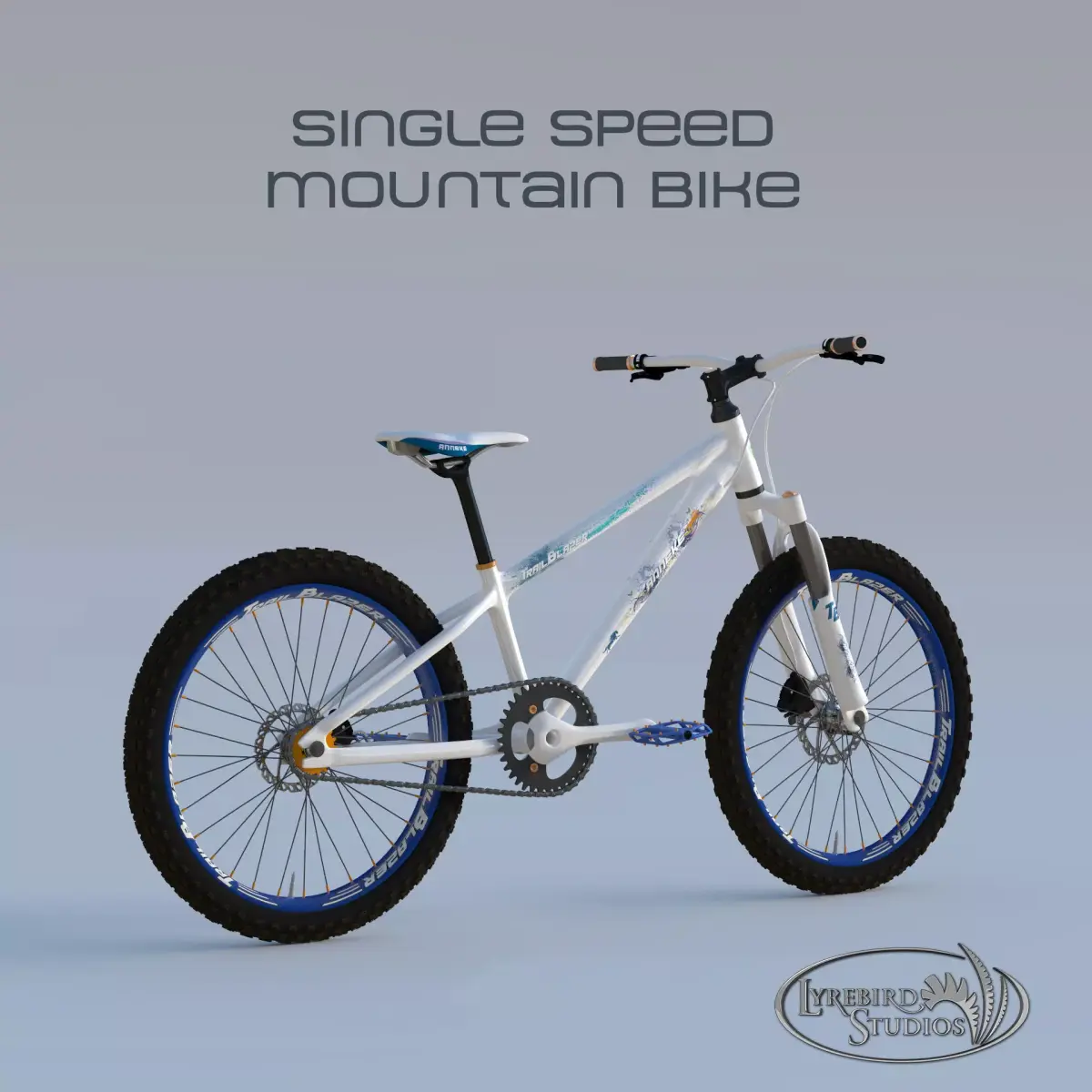 Single Speed Mountain Bike 3D model