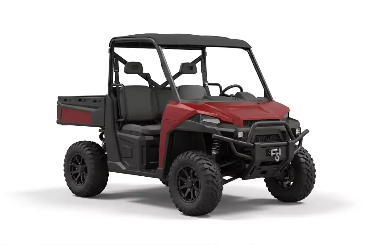Red and Black Industrial Utility Task Vehicle 3D model