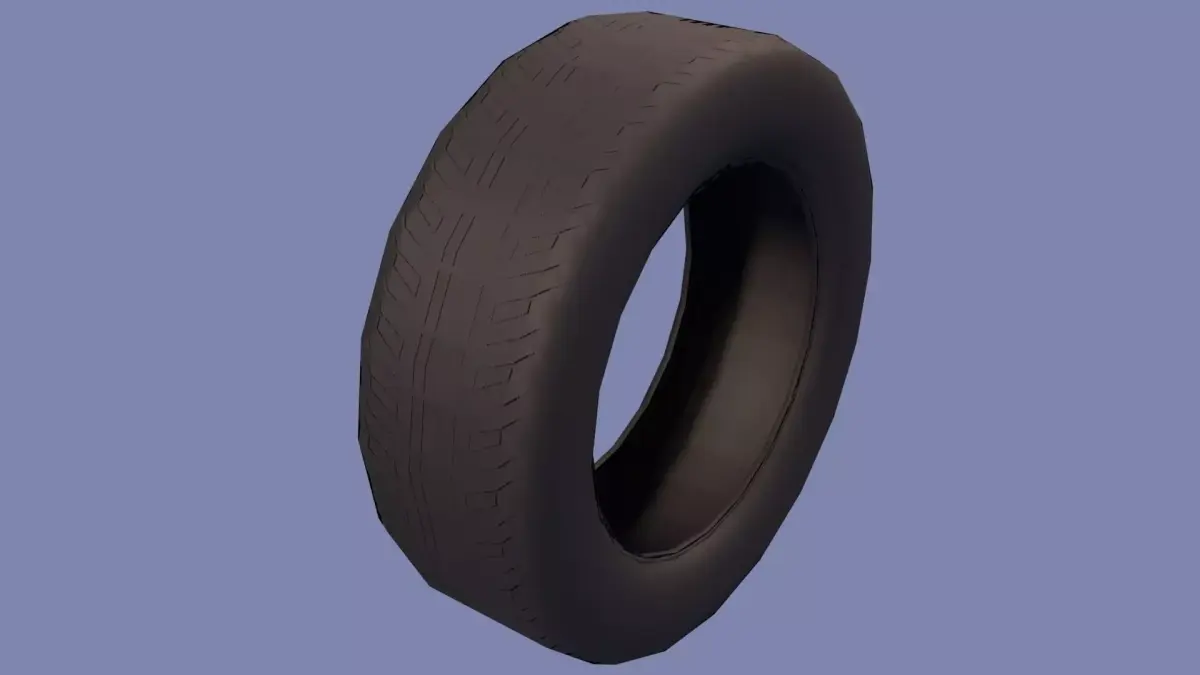 Generic Low Poly car tire Low-poly 3D model
