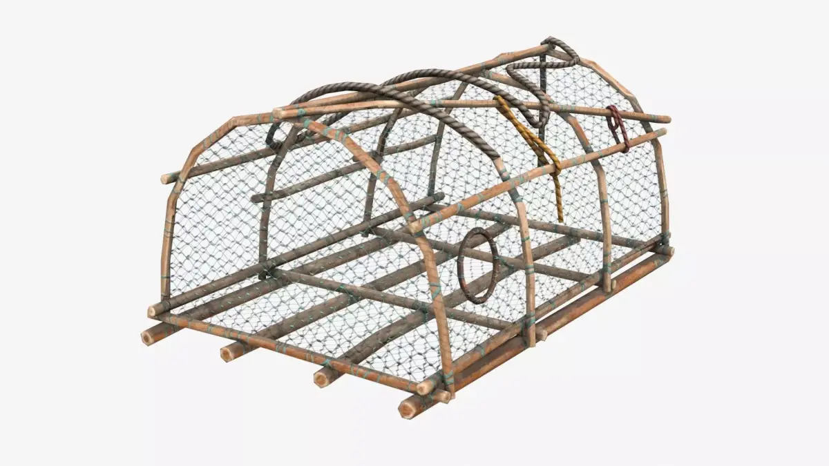 Crab Trap 04 Low-poly 3D model