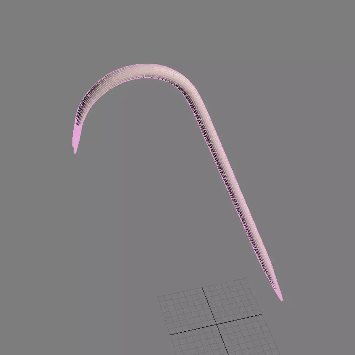 Crowbar fishing hook Free 3D model