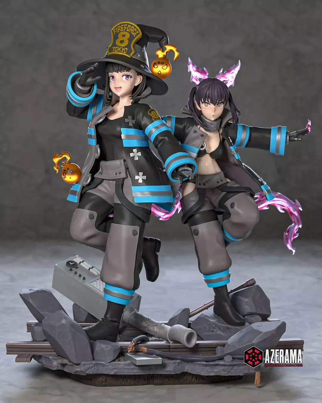 Maki and Tamaki STL Ready for 3D Printing 3D print model
