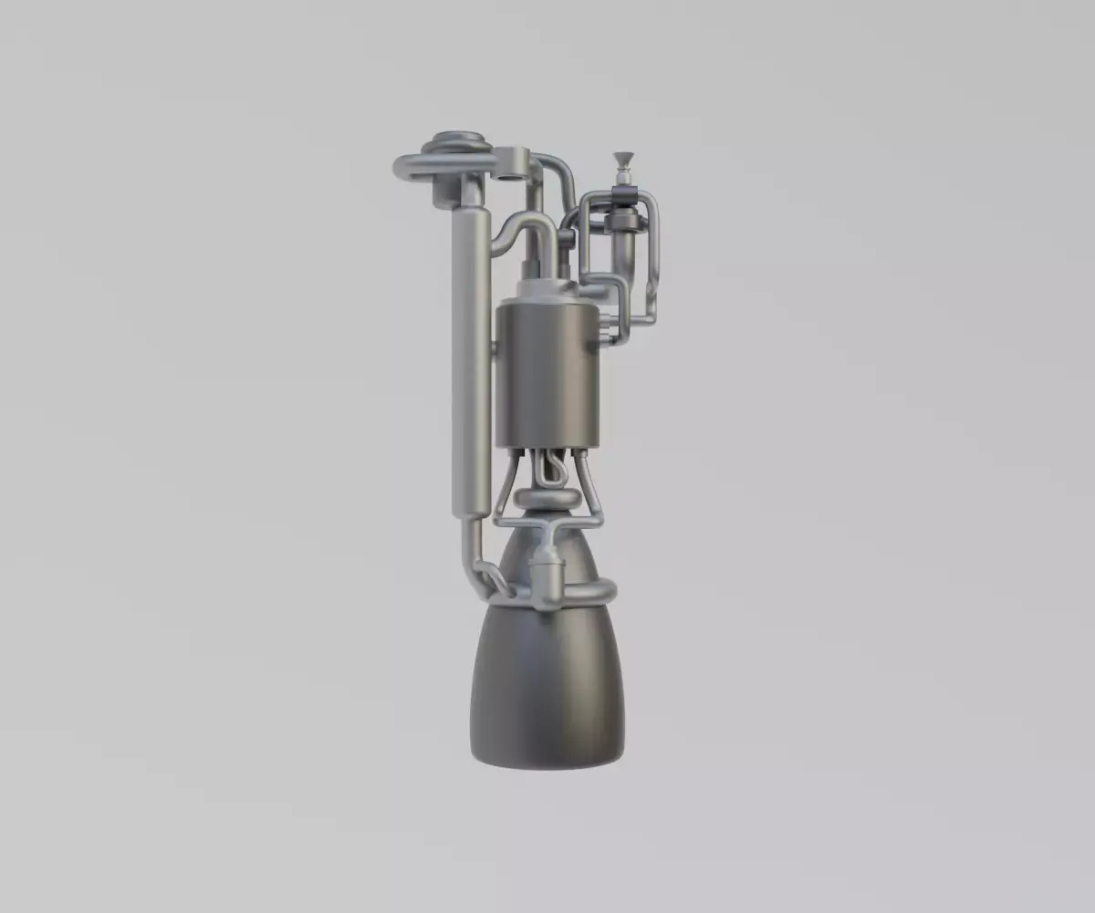 Scifi Thermonuclear Propulsion Engine Concept  3D model