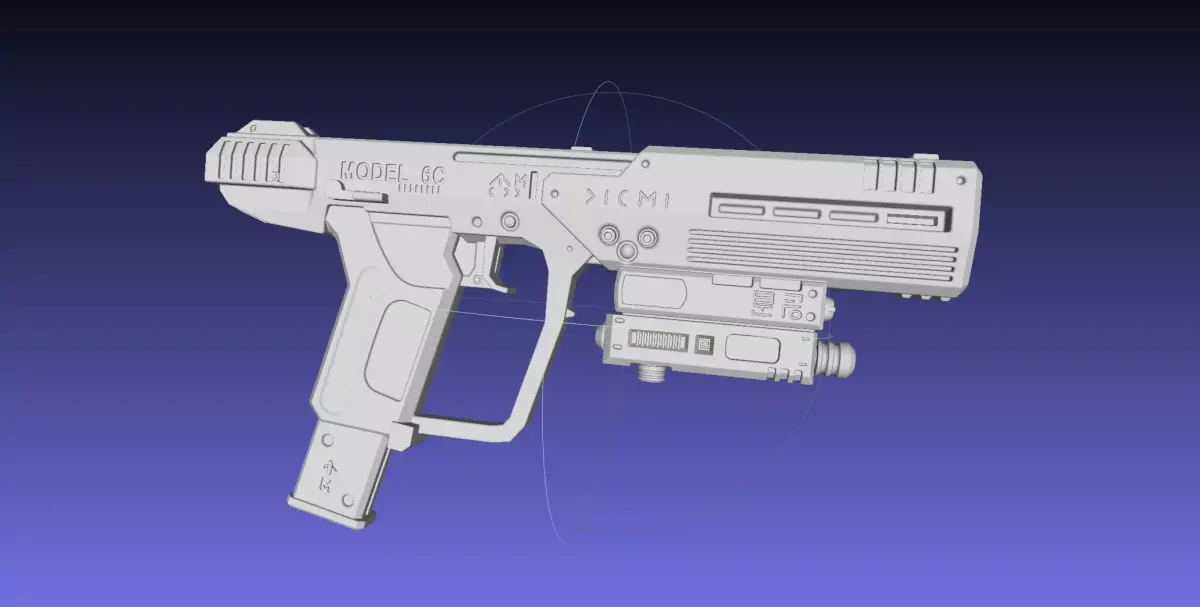 Halo ODST Socom Pistol Basic Model 3D model
