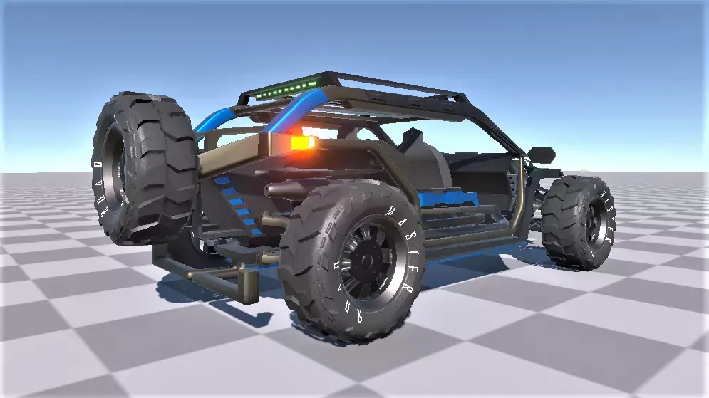 High-Detail Modular Off-Road Buggy 3D model