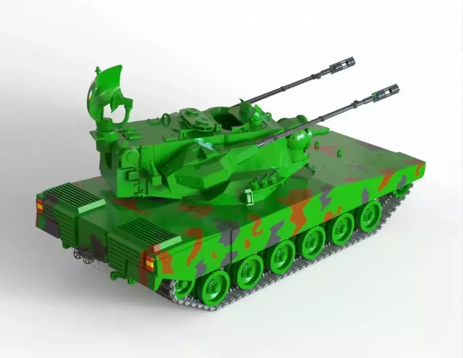 Flakpanzer Gepard Swiss MBT80 Free 3D print model purchase