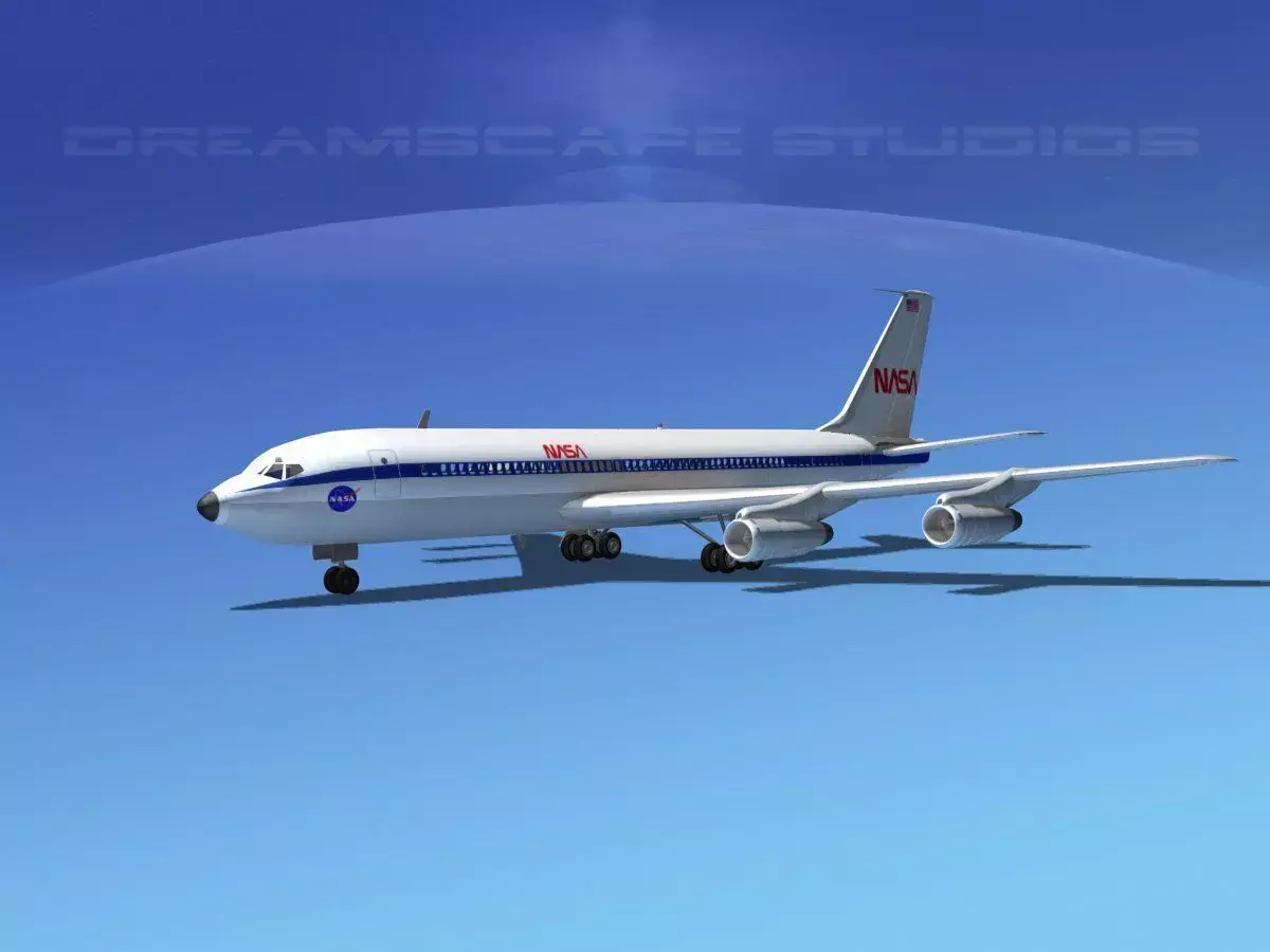 Boeing 707 NASA 3D model