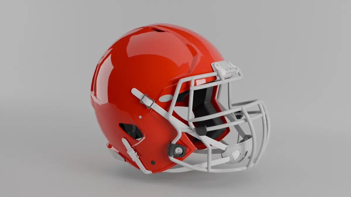 American Football Helmet 3D model get