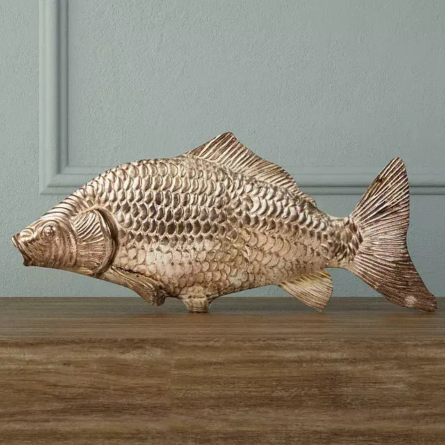 Silvered Fish Decoration 3D model