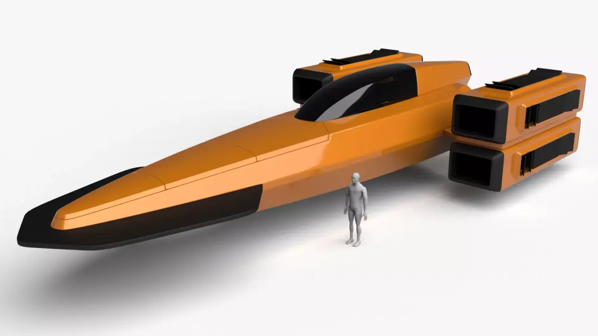 Racing Spaceship Pollux 3D model