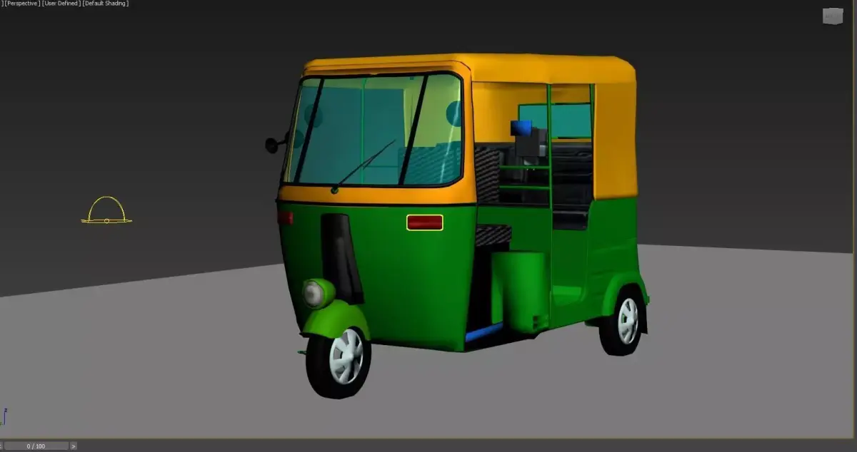 Indian auto rickshaw 3D model
