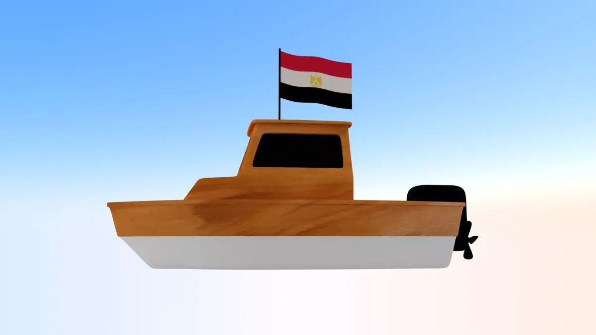 Egypt Fishing Boat 3D model
