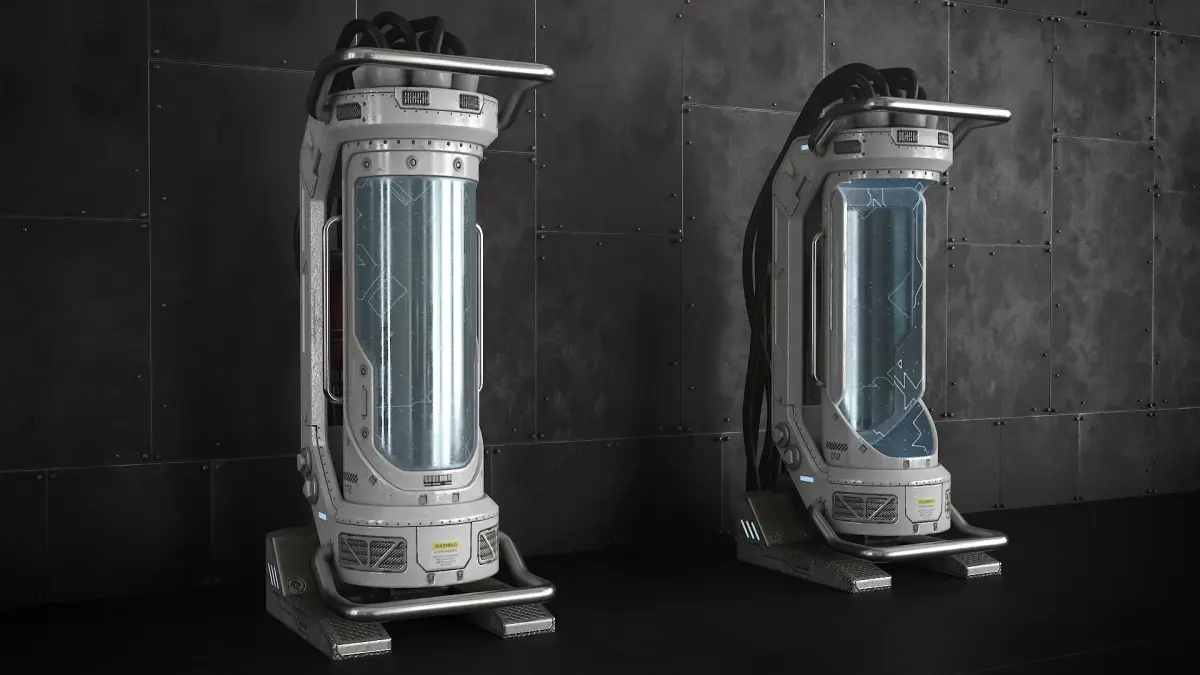Sci Fi Container Capsule 3D model