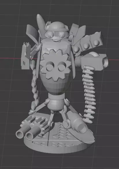 Floyd the Droid Gunner Chassis from Space Station Zemo boardgame Free 3D print model