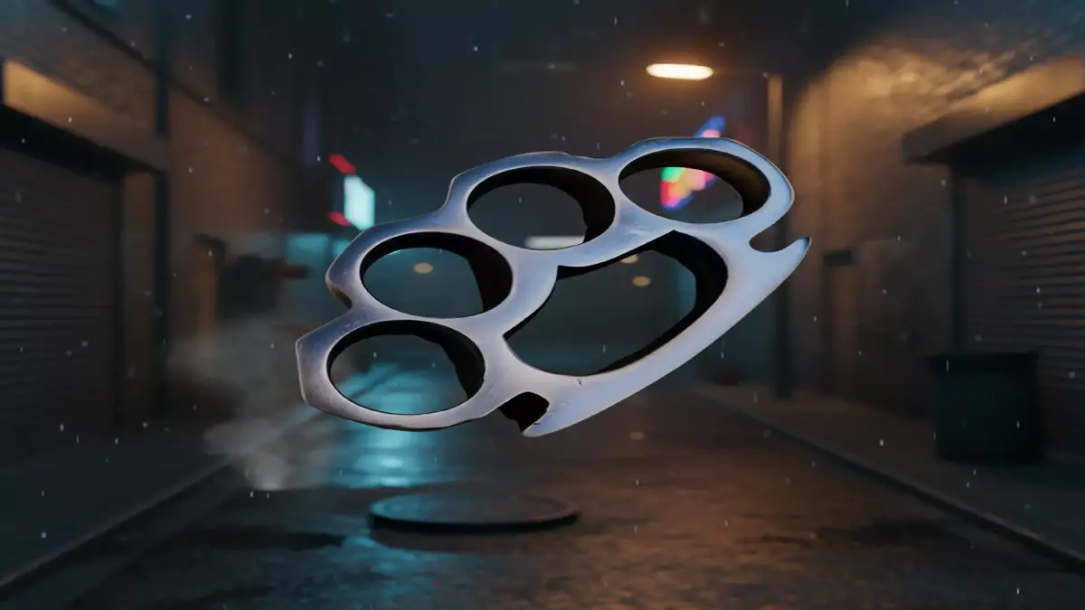 Brass Knuckles Tactical Metal 3D Model  Low-poly 3D model