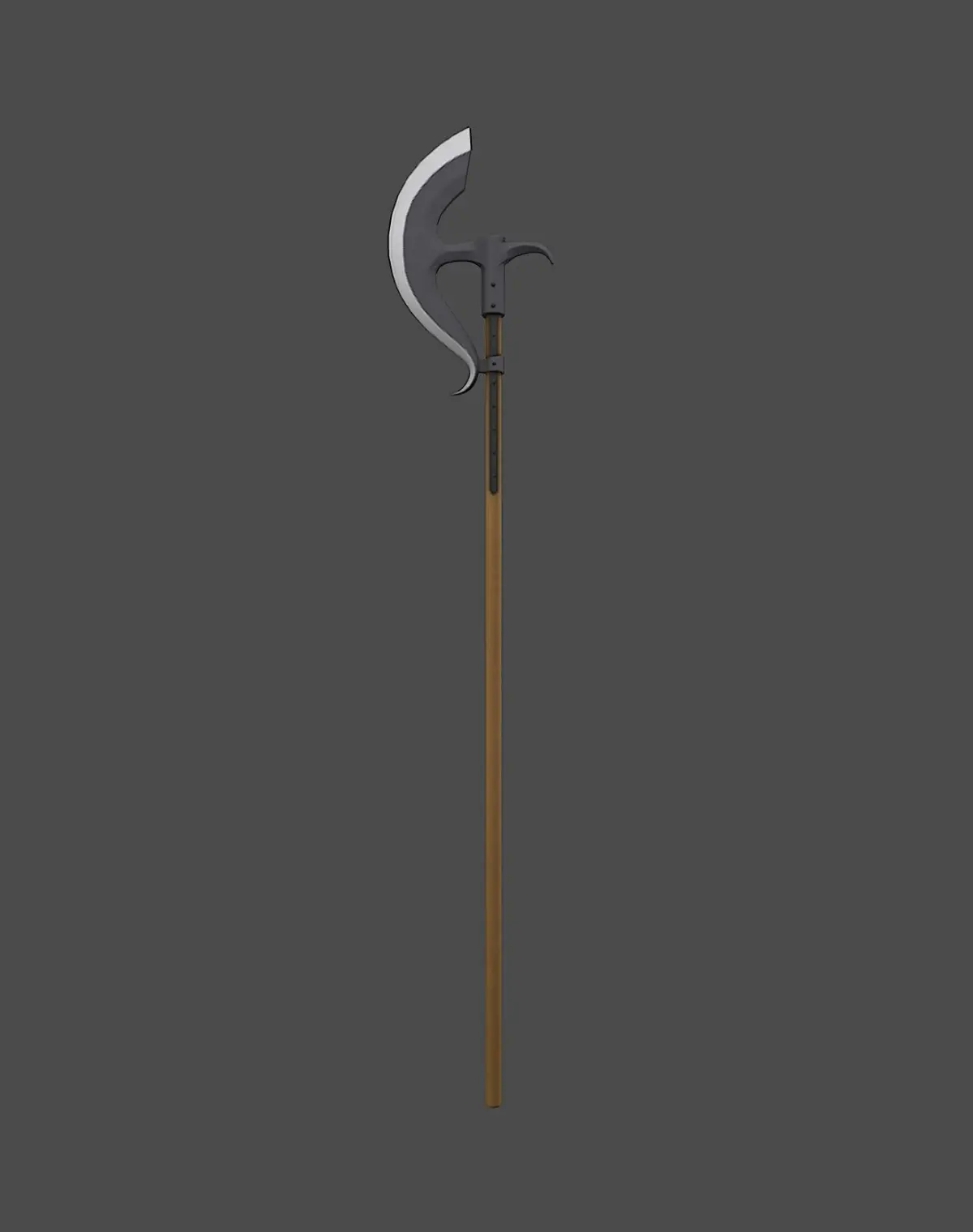 Bardiche sword Low-poly 3D model