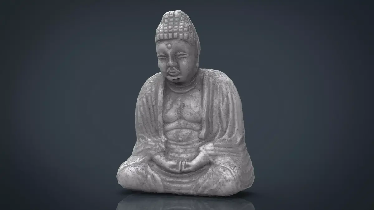 Buddah 1 buddha statue Low-poly 3D model