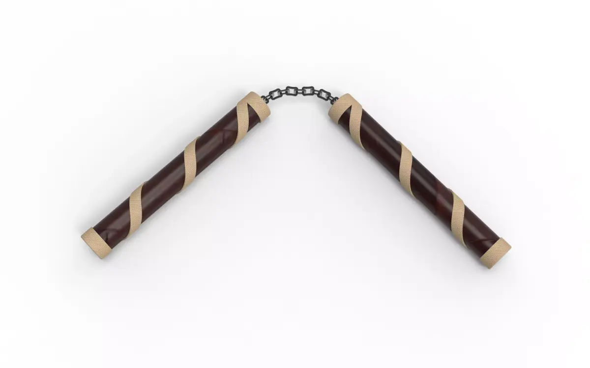 Nunchaku Fighting Sticks 3D model