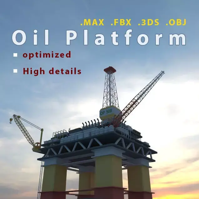 Optimized Oil Platforme 3D model