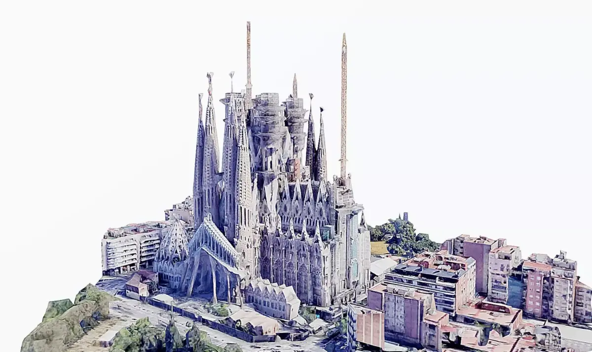 Sagrada Familia Low-poly 3D model