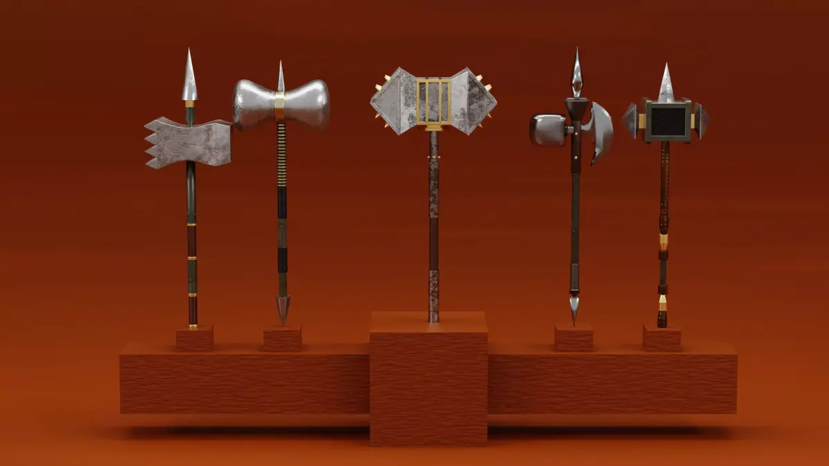 Hammer Low-poly 3D model 43