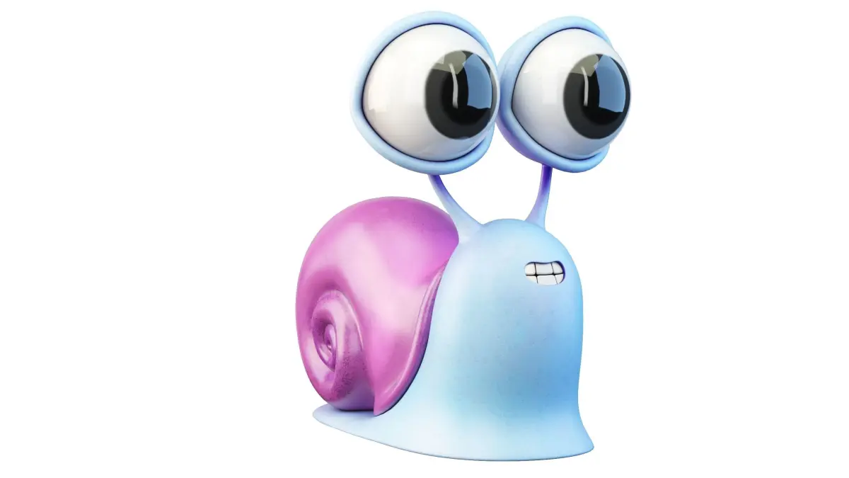 Cartoon Snail Character 3D model