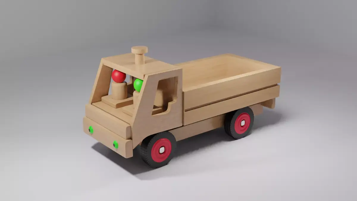 Wood Truck 3D model