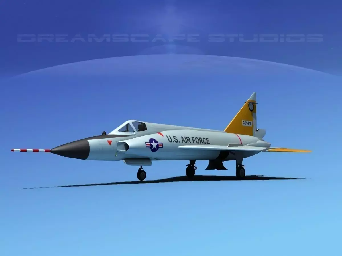 Convair F-102 Delta Dagger V10 USAF 3D model