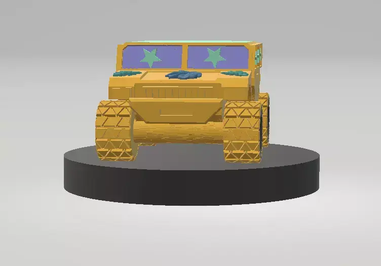 Off-Road Monster Vehicle 3D Printable Model 3D print model