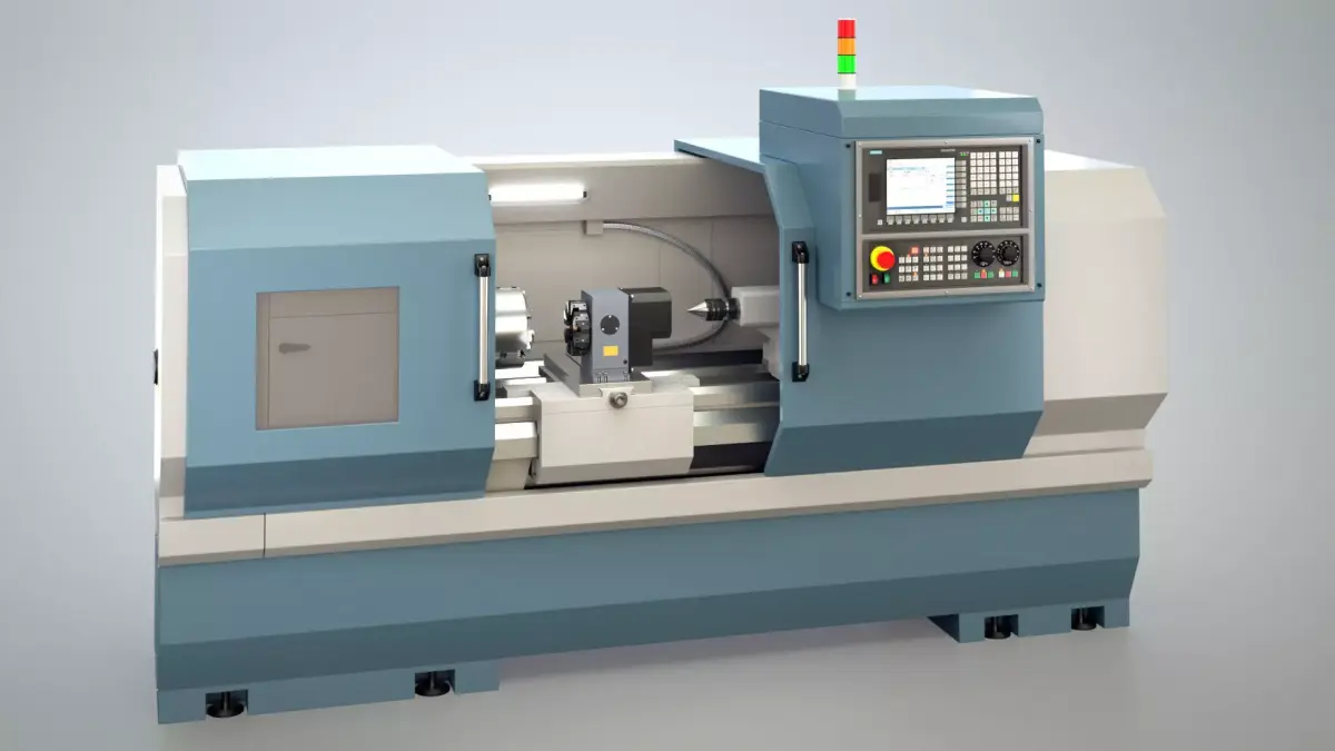 CNC Lathe SMTCL KE80 2000 3D model