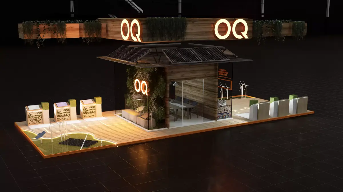 sustainability booth exhibition  3D model
