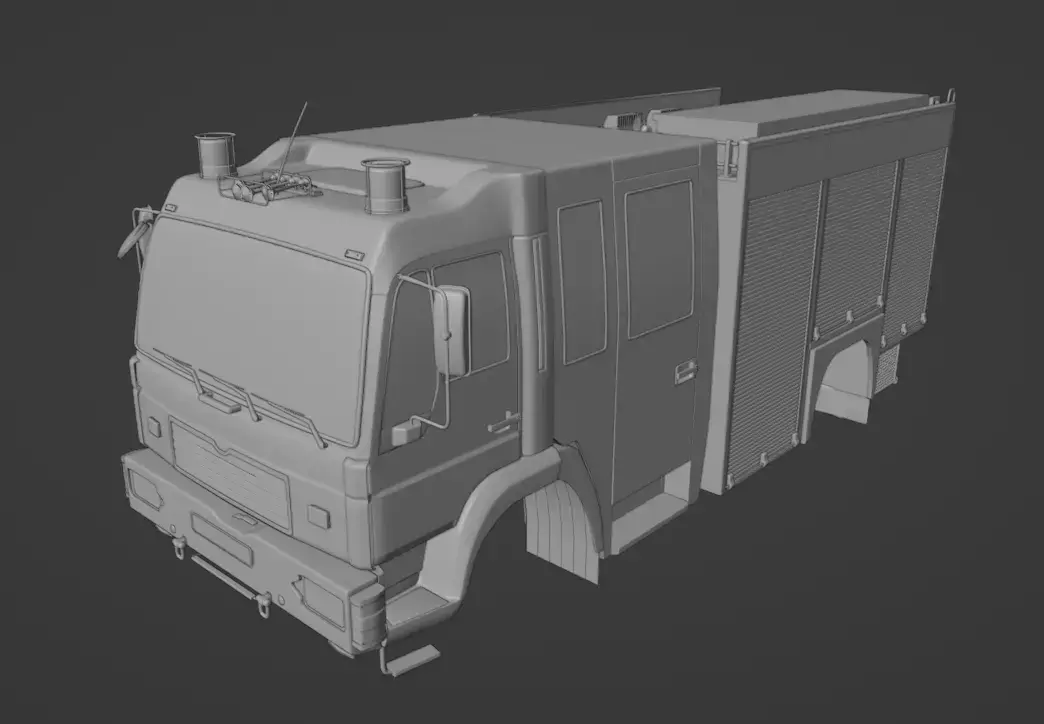Magirus Firetruck 3D model
